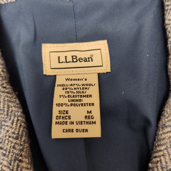 LL Bean Wool Blazer Jacket - Picture 3 of 3